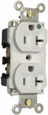 Extra Heavy Duty Hospital Grade MRI Receptacle, 20A 125V, 2.75 Inch Height
