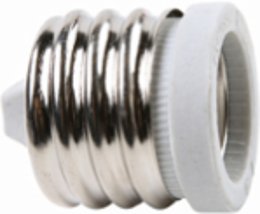 Mogul to Medium Socket Adapter, 250V 600W, White, 1.66 Inch Diameter