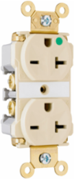 Extra Heavy Duty Hospital Grade Duplex Receptacle 20A 250V Brown 2.75 Inch Height