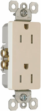 NAFTA-Compliant TradeMaster Tamper-Resistant Receptacle 15A 125V Light Almond