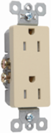 Weather-Resistant Duplex Receptacle 15A, 125V, Brown, 1.29 Inch Width