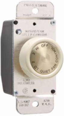 Rotary Fan Speed Control 1.5A 4-Speed Ivory