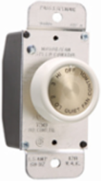 Rotary Fan Speed Control 1.5A 4-Speed Matte Light Almond