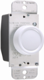 Rotary Fan Speed Control, 3 Amp Full Range, White Matte Finish
