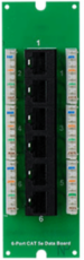 6-Port Cat 5e Patch Panel, 5.75 Inch Width, Full Duplex Gigabit Ethernet