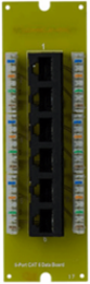 6-Port Cat 6 Patch Panel, Custom MDU Mount, 1.75 Inch Height, RoHS Compliant