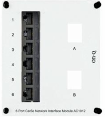 6-Port Cat 5e Network Interface Module AC1012