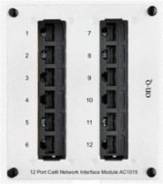 12-Port Cat 6 Network Interface Module AC1015