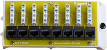8 Port Cat6 Network Interface Module AC1068