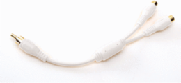 RCA to RCA Y Splitter Cable - White