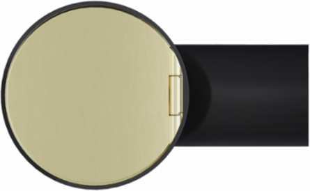 Kitchen Countertop Outlet Lid, Brushed Champagne Bronze