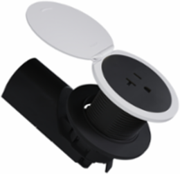 Kitchen Countertop Outlet Lid, Matte White