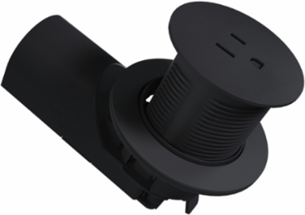 Kitchen Countertop Outlet, 15A, Matte Black