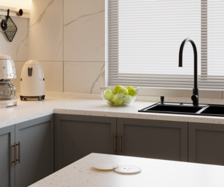 Kitchen Countertop Outlet, 15A, Matte White