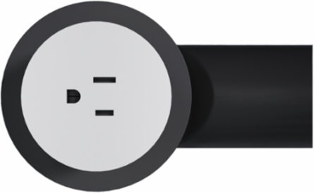 Kitchen Countertop Outlet, 15A, Matte White