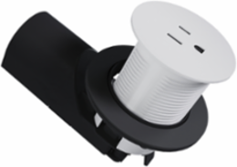 Kitchen Countertop Outlet, 15A, Matte White
