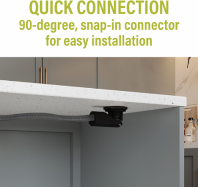 Kitchen Countertop Outlet, 20A, Matte Black