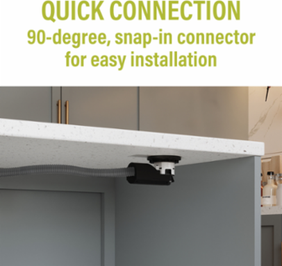 Kitchen Countertop Outlet, 20A, Matte White