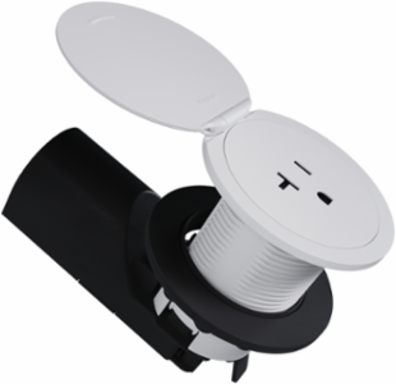 Kitchen Countertop Outlet, 20A, Matte White