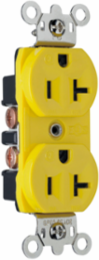 Corrosion-Resistant Duplex Receptacle 20A, 125V, Yellow