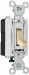 Commercial Specification Grade 1-Pole Switch, 15A 120/277V, Ivory