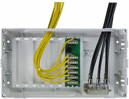8 Inch MDU Structured Wiring Enclosure, ABS Plastic, Flush/Surface Mountable