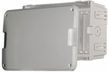 8 Inch MDU Structured Wiring Enclosure, ABS Plastic, Flush/Surface Mountable