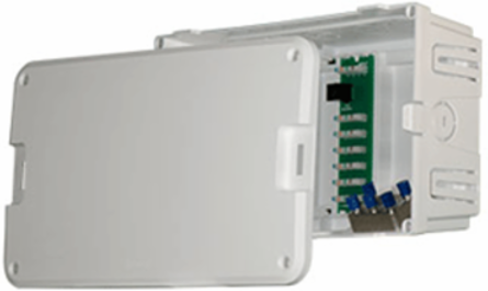 8 Inch MDU Enclosure Kit with 6-Way Phone Module and 4-Way Coax Splitter