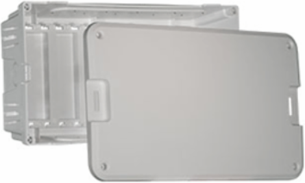 8 Inch MDU Enclosure Kit with 6-Way Phone Module and 4-Way Coax Splitter