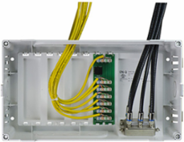 8 Inch MDU Enclosure Kit with 6-Way Phone Module and 4-Way Coax Splitter