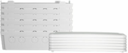 8 Inch MDU Enclosure Bulk Pack (6 Units) - ABS Plastic, Low Voltage, RoHS Compliant