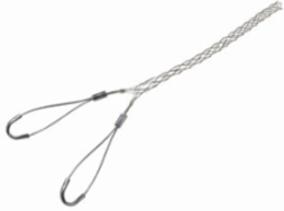 Flexcor Support Grips Closed Mesh Double-Eye Grip, 0.50-0.61 Inch Cable Diameter, 4 Inch Bale Length, 11 Inch Mesh Length, 770 lbs Break Strength