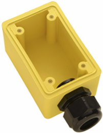 Watertight Deep Yellow Back Box 1 Inch NPT Opening, 4.92 Inch Height, UL Listed
