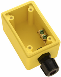 Watertight Deep Yellow Back Box 2.62 Inch Depth, 4.92 Inch Height, 3.17 Inch Width