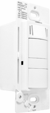 Humidity Based Fan Control, White with Moisture-Sensing Technology