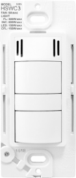 Humidity Based Fan Control, White with Moisture-Sensing Technology