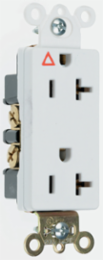 Isolated Ground Hospital Grade Receptacle, 15A 125V, White, 2.635 Inch Height