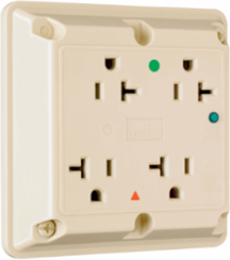 Isolated Ground TVSS Quad Receptacle, 20A 125V, Blue
