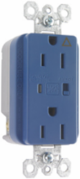 Isolated Ground Surge Protective Duplex Receptacle, 15A 125V, Blue