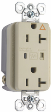 20A 125V Isolated Ground Surge Protective Duplex Receptacle, Ivory, 1.75 Inch Width