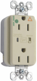 Isolated Ground Surge Protective Duplex Receptacle 15A 125V, Ivory