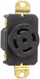 30A Single Receptacle, 5-Wire, NEMA Configuration, 1.28 Inch Depth