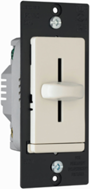 Incandescent Slide Dimmer 600W Light Almond, 1 Pole, 120V