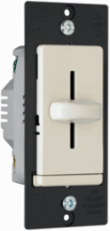 Incandescent Slide Dimmer 600W Light Almond, 1 Pole, 120V