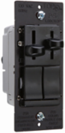 LS Series Dual Fan Speed Control/Dimmer, Black, cULus Listed