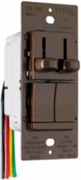 LS Series Dual Fan Speed Control/Dimmer, Brown, cULus Listed
