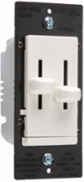 Dual Slide Fan Speed Control/Dimmer, 3-Speed, Light Almond