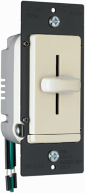LS Series Fan Speed Control, 4-Speed, 1.6A, 1.74 Inch Width, Light Almond