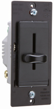 LS Series Fan Speed Control, Matte Black, 3-Speed, 5A