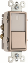 Night Light with Single Pole/3-Way Switch, Nickel, 2.75 Inch Height, 1.6 Inch Width